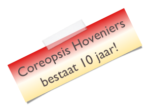 Coreopsis Hoveniers&#10;bestaat 10 jaar!